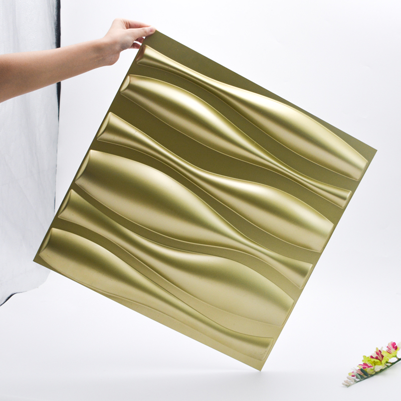 Schallschutz Kunststoff PVC Material dekorative Wand 1 mm Dicke 3D Wandpaneele für Inneneinrichtungen