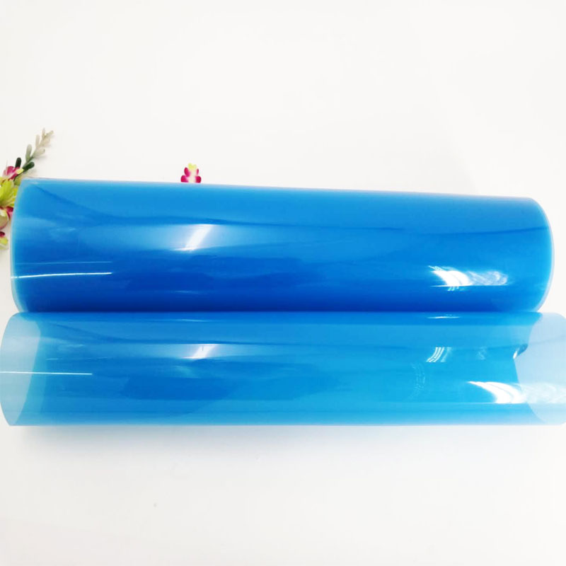 Heißer Verkauf 0.5mm Bule Farbtransparenter Polyvinylchlorid PVC Film für das Vakuumformen