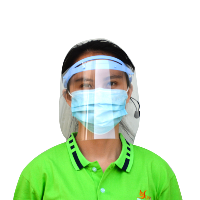 0,25 mm Dental Anti Fog Einstellbarer Anti-Splash-Gesichtsschutz mit 10 Folien
