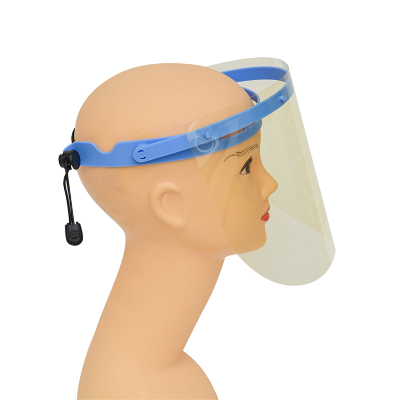 0,35 mm Anti-UV-einstellbarer Anti-Fog-Vollgesichtsschutz PET-Gesichtsschutz