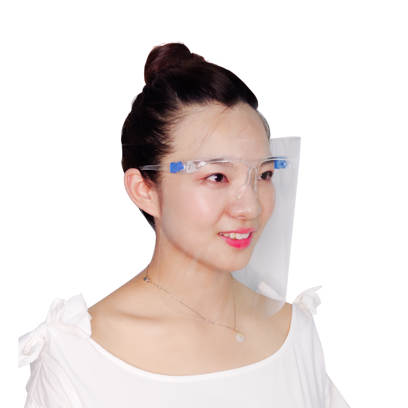 Fashion Full Cover Plastic Clear Visors Plastic Eye Shield Antifog Faceshield Brillen