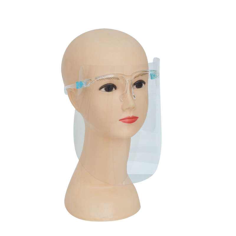 2021 Werkseitig Vollgesichtsschutz Schild Gesichtsschutz Transparenter Visier Gesichtsschutz für Brillen